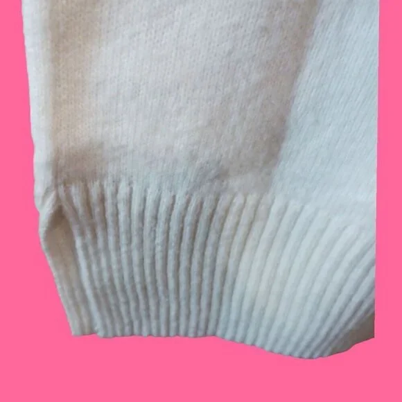 Free Assembly Womens Sleeveless Turtleneck Sweater Dress Wht XSmall - Picture 11 of 12